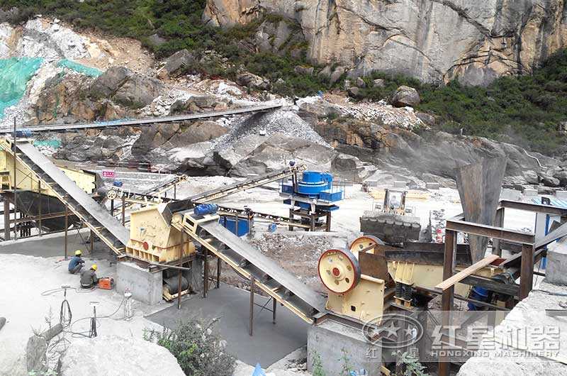 山西客户煤矸石制砂生产线图片