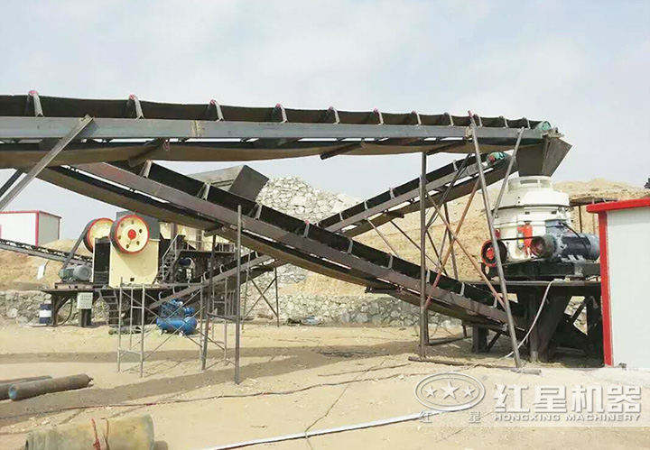 内蒙时产150吨石料生产线